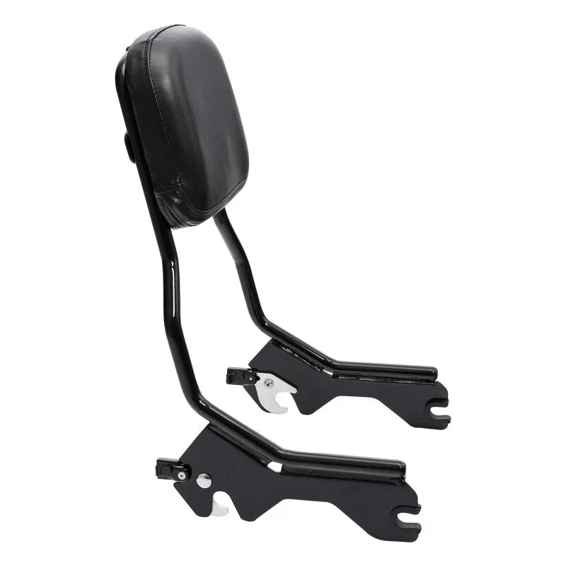 Black Sissy Bar Backrest Pad for Harley Softail Low Rider FXLR FLSB (2018-2025)