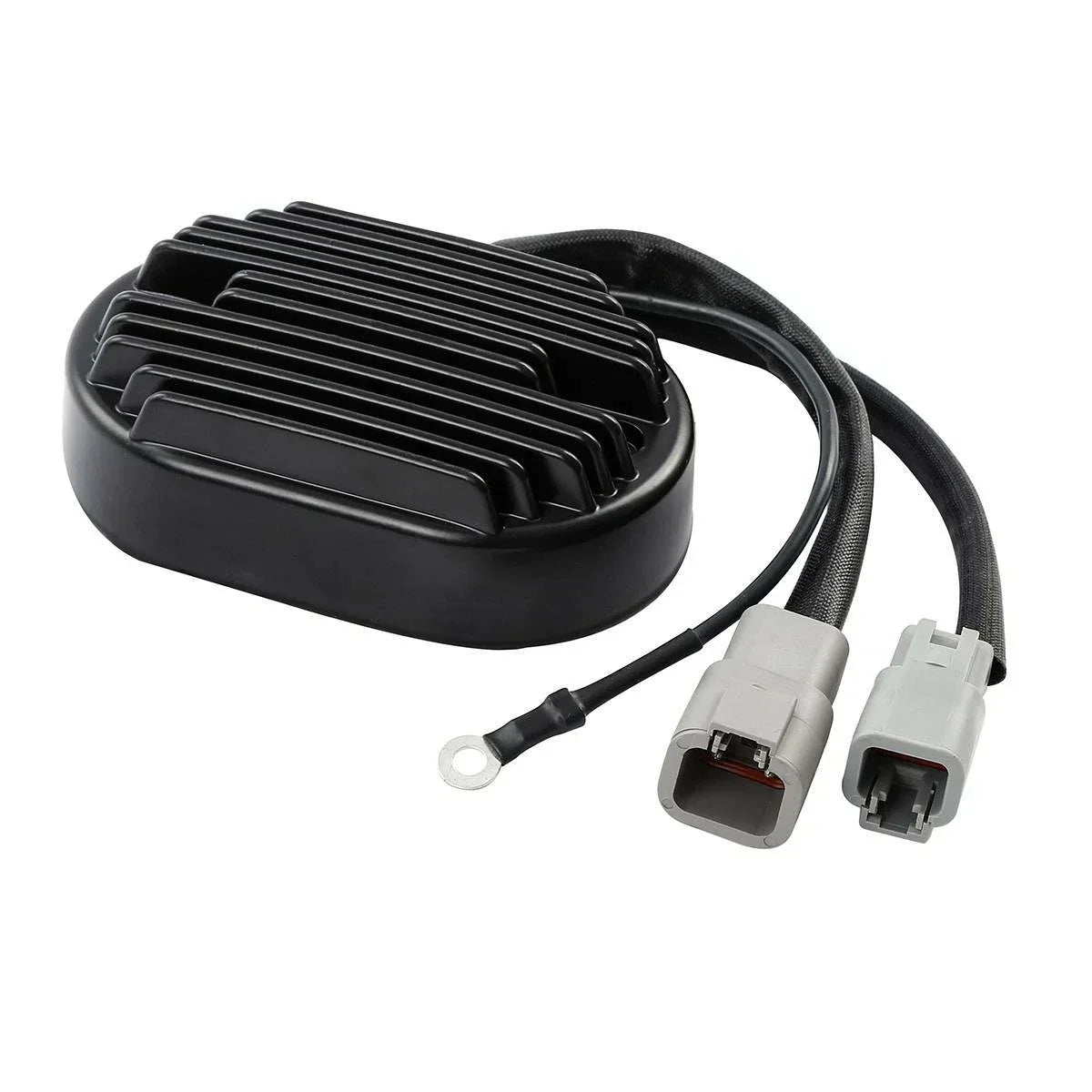 Black Voltage Regulator Rectifier for Harley Softail Deluxe Fatboy (2007)