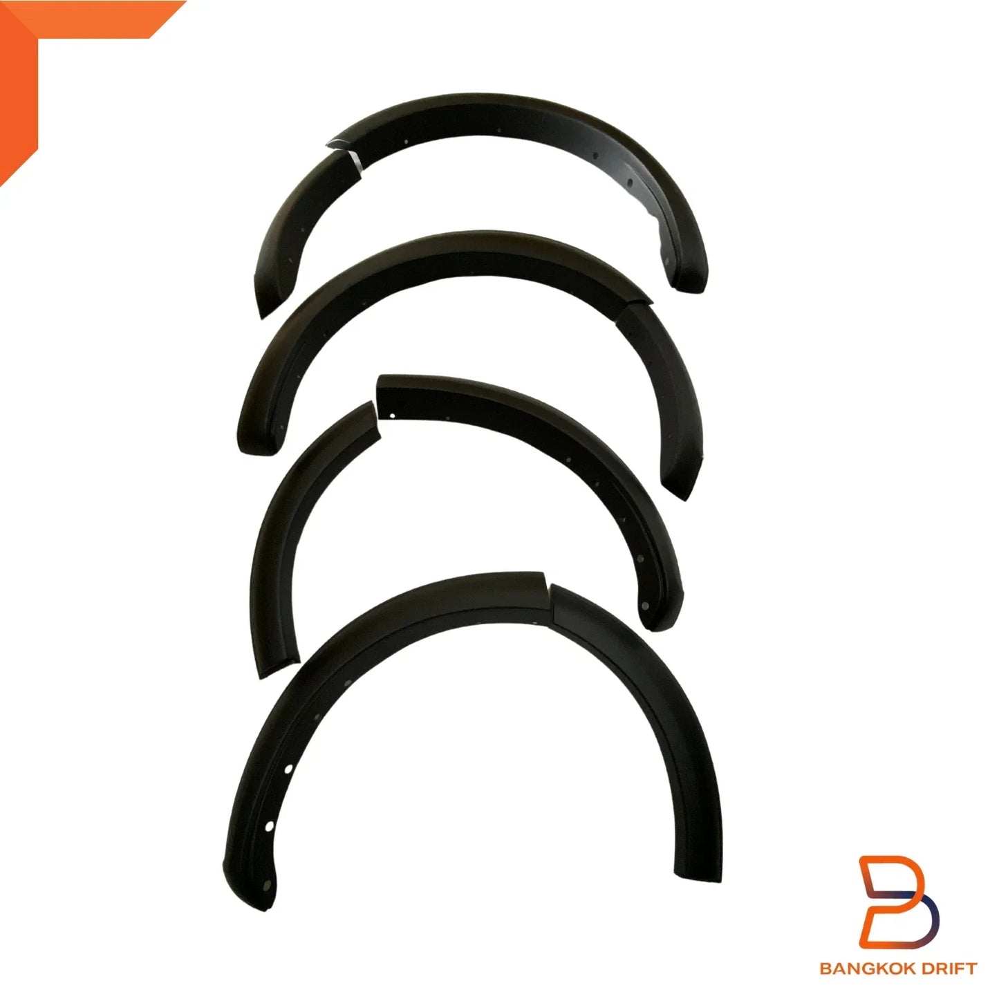4" Matte Black Fender Flare Arch for Ford Everest UB U704 (2022-2024)