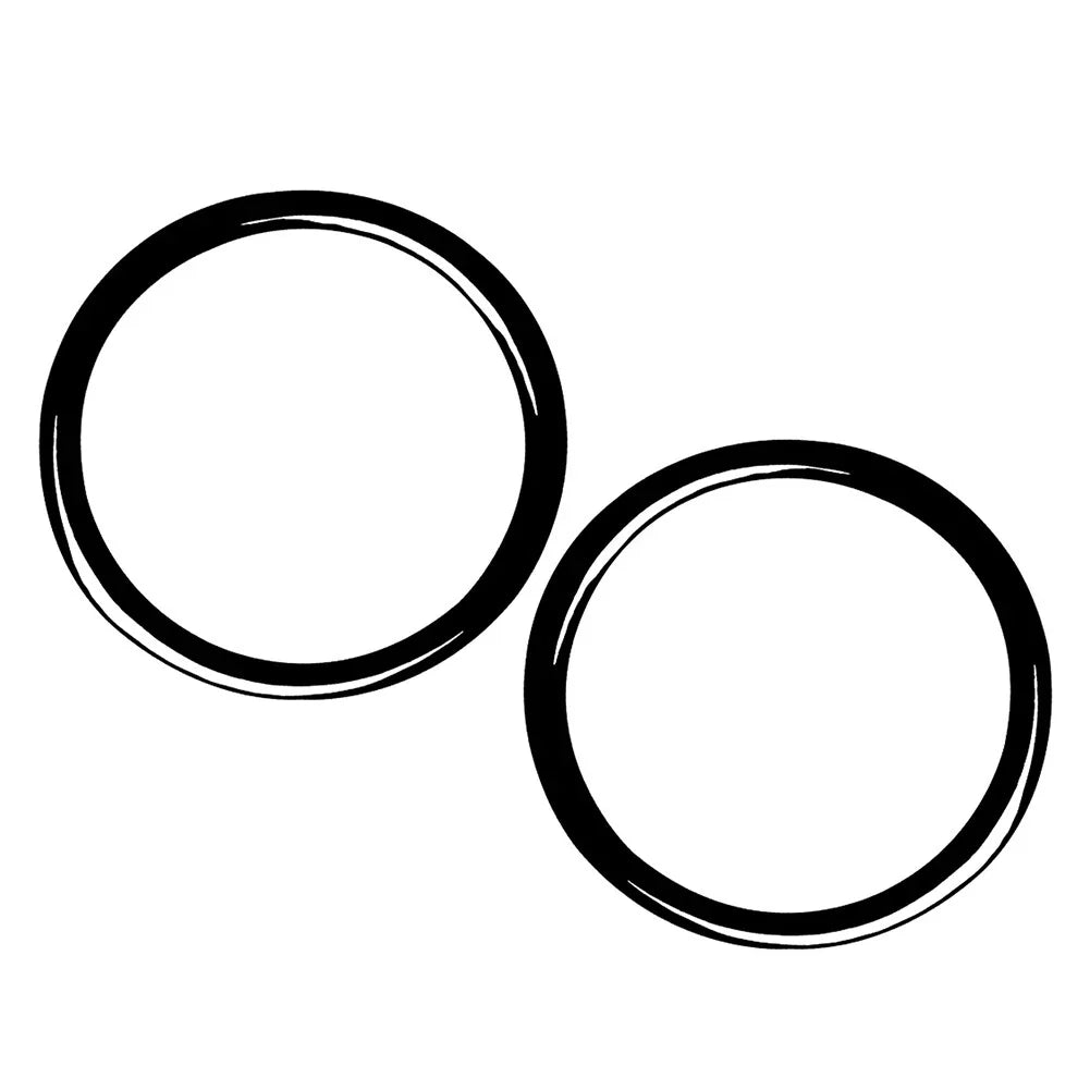 Door Speaker Ring Cover Trim for BMW 3 Series E36 (1991-1999) Black