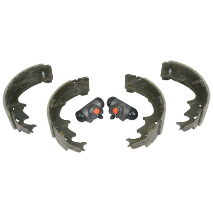 4 Rear Brake Shoes + 2 Wheel Cylinders for Jeep Cherokee XJ (1994-2001)