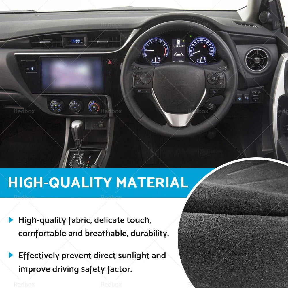 Dash Mat Cover for Toyota Corolla Hatch 2014-2018 Black