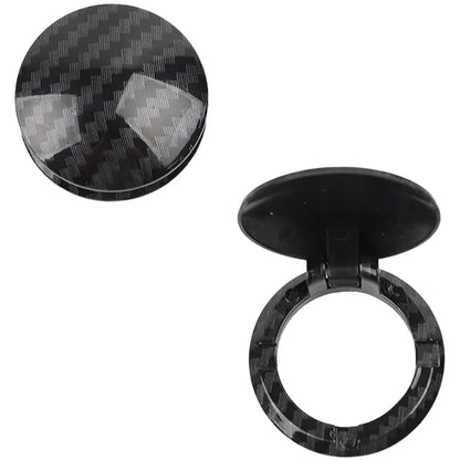 Carbon Fiber Cover Sticker for Car Engine Start Stop Button Dashboard
