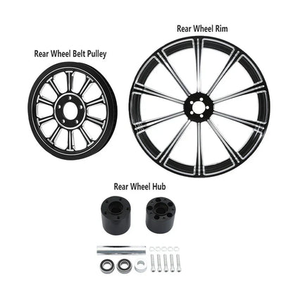 18" Wheel Rim Hub Pulley Sprocket for Harley Street Glide (2009-2023)