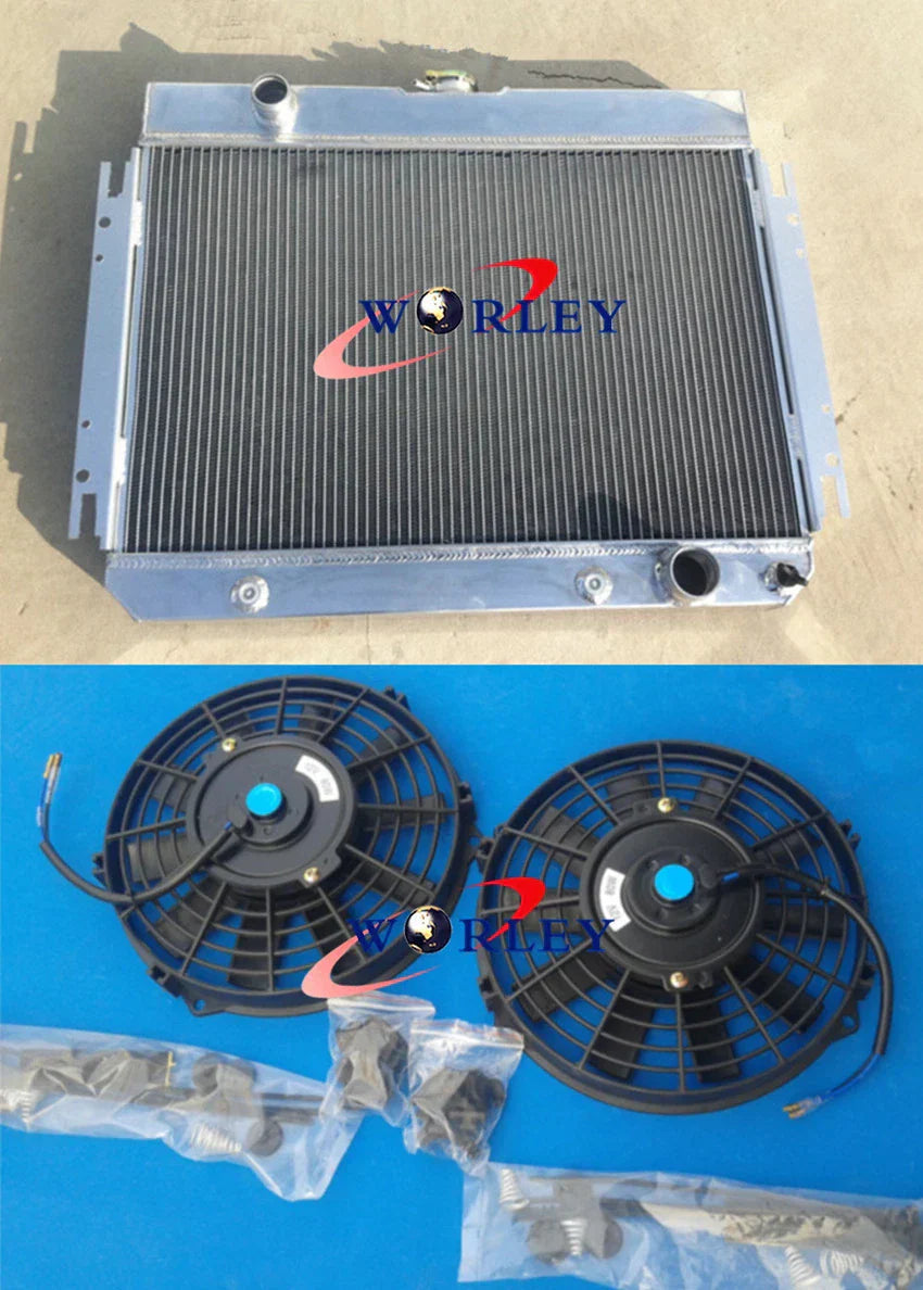 Alloy Radiator Shroud Fans for Chevy Impala El Camino 1963-1968 ()