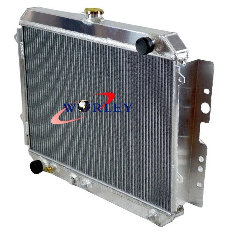 2 Row Radiator + Fan for Ford Courier, Mazda B2200 (1988-1993, 1984-1990)