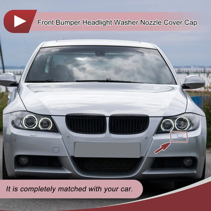Bumper Headlight Washer Nozzle Cover Cap for BMW 328i Unpainted