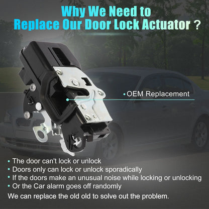 Front Right Door Lock Actuator Motor for BMW E60 E65 E70 E90 (2006-2008)