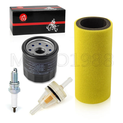 3 x Air Filter, Oil Filter & Spark Plug for Yamaha Rhino YXR450 (2006–2009)