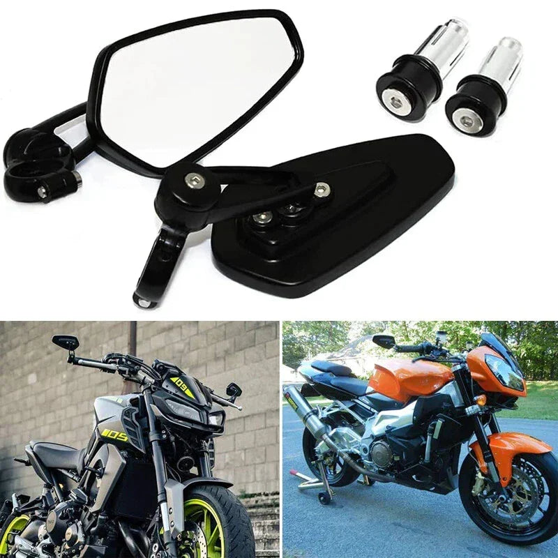 7/8" Bar End Side Mirrors for Yamaha MT-07 MT-09 FZ07 FZ09 (2014-2023)