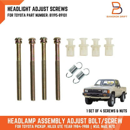 Headlamp Adjust Screw Nut for Toyota Hilux Ute (1984-1988)