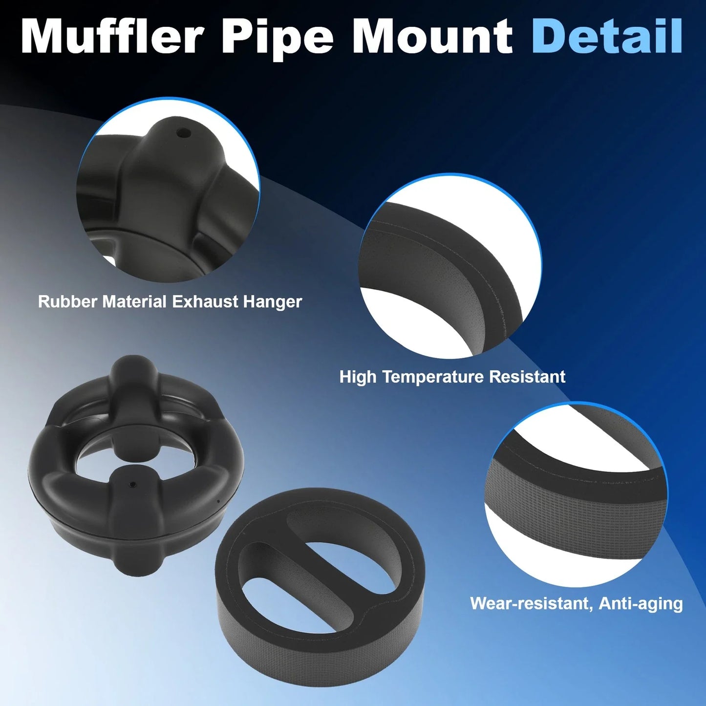 4 Pcs Front & Rear Exhaust Pipe Mount Hanger for BMW 3-7 Series