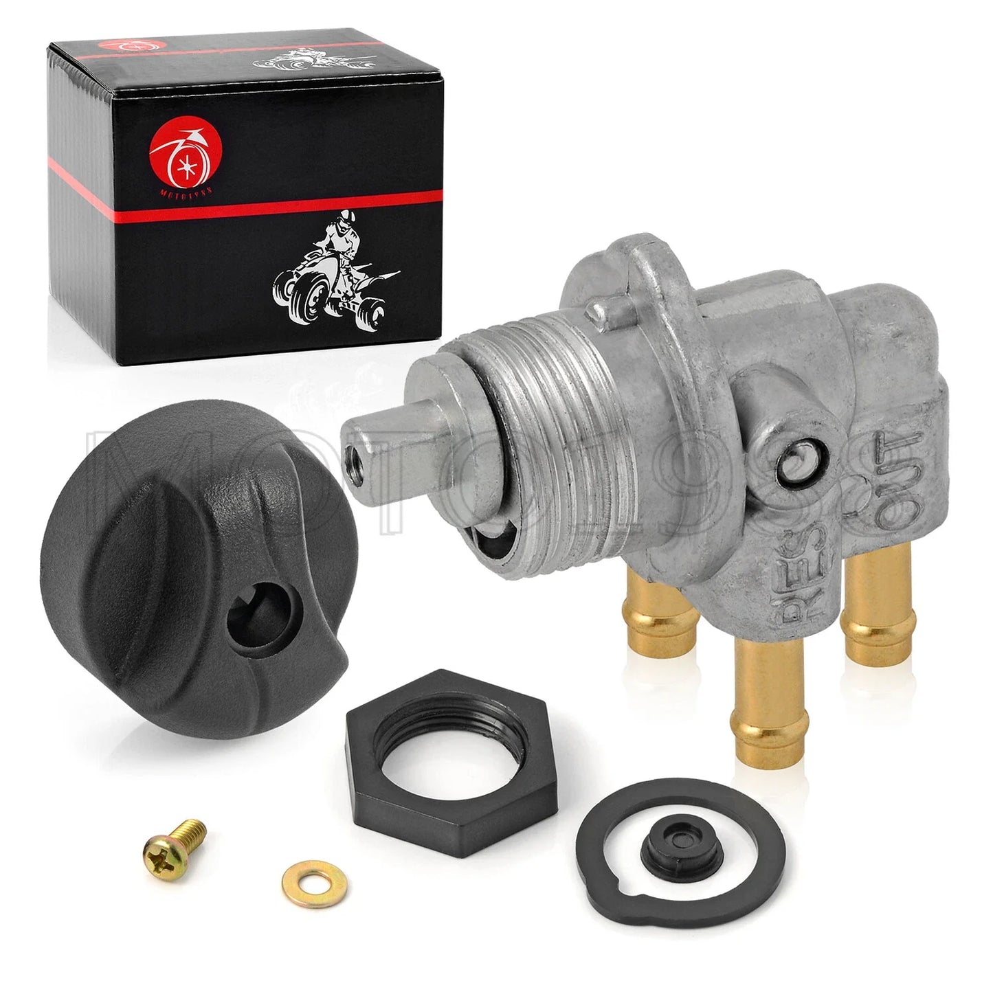 Fuel Valve Petcock 3 Way & Knob Nut for Sea Doo (1996–2002)