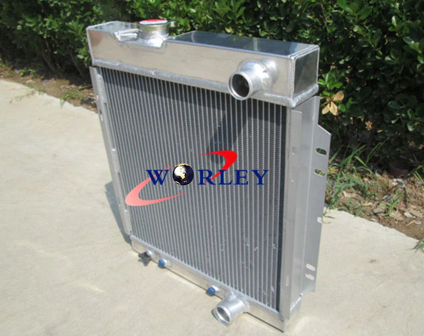 3ROW Aluminum Radiator & Shroud for Ford Mustang V8 289 302 (1964-1966)