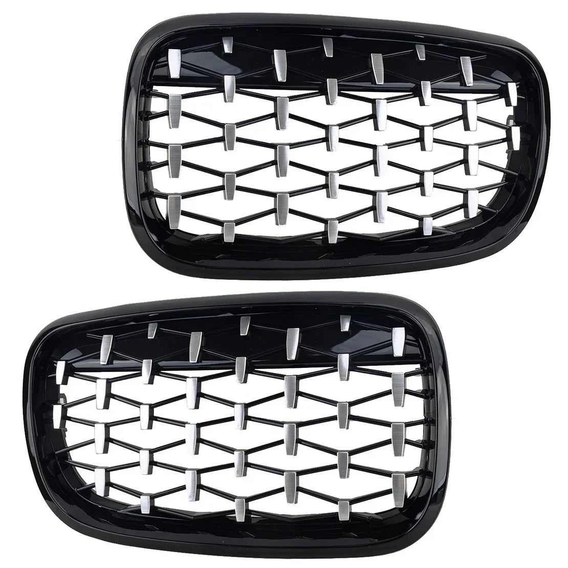 Front Kidney Grille Diamond for BMW X5 E70 X6 E71 (2007-2013) - 1 Pair
