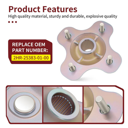 Rear Wheel Hub for Yamaha Big Bear Wolverine Moto-4 Kodiak (1986–2000)