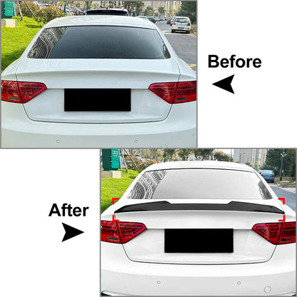 Glossy Black Rear Trunk Spoiler for Audi A5 S5 8T Sportback (2007-2016)