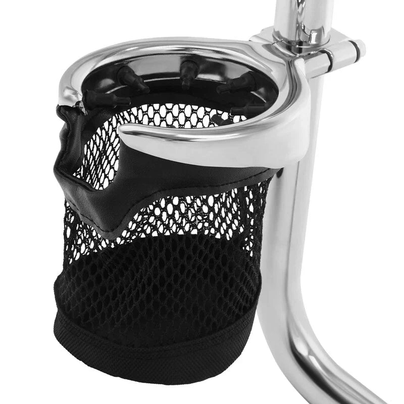 Universal 1.25" Handlebar Crash Bar Drink Cup Holder for Harley Softail Dyna