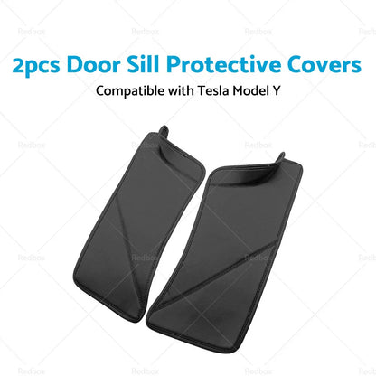 Rear Door Sill Protector Covers for Tesla Model Y (2020-2022)