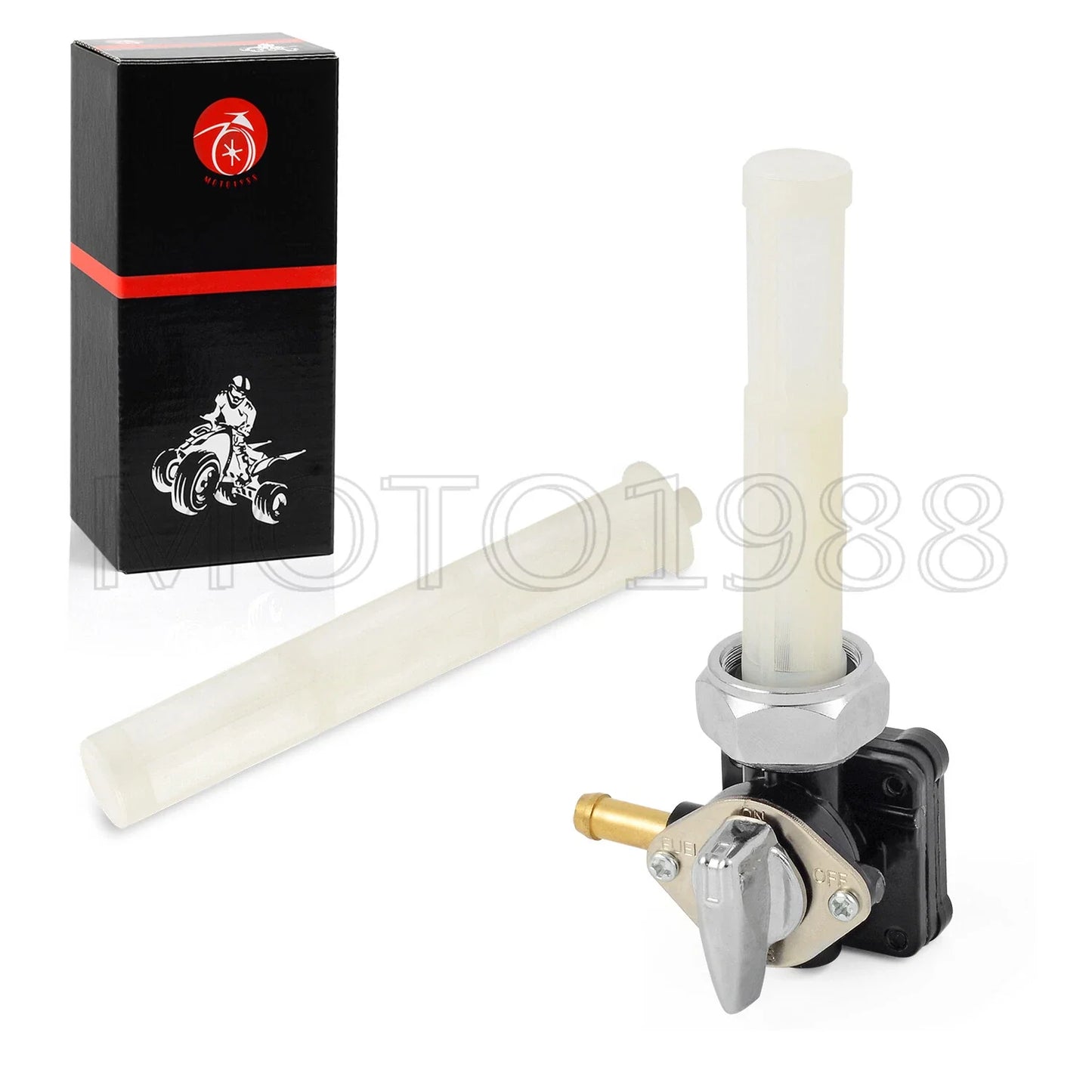 Fuel Valve Petcock 22mm Vacuum Left Exit for Harley