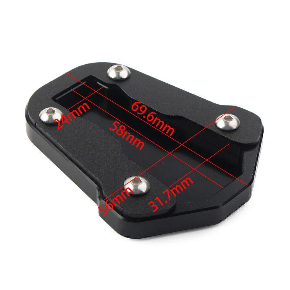 Black Side Kickstand Pad for Honda CRF300L CRF300 Rally (2021-2024)