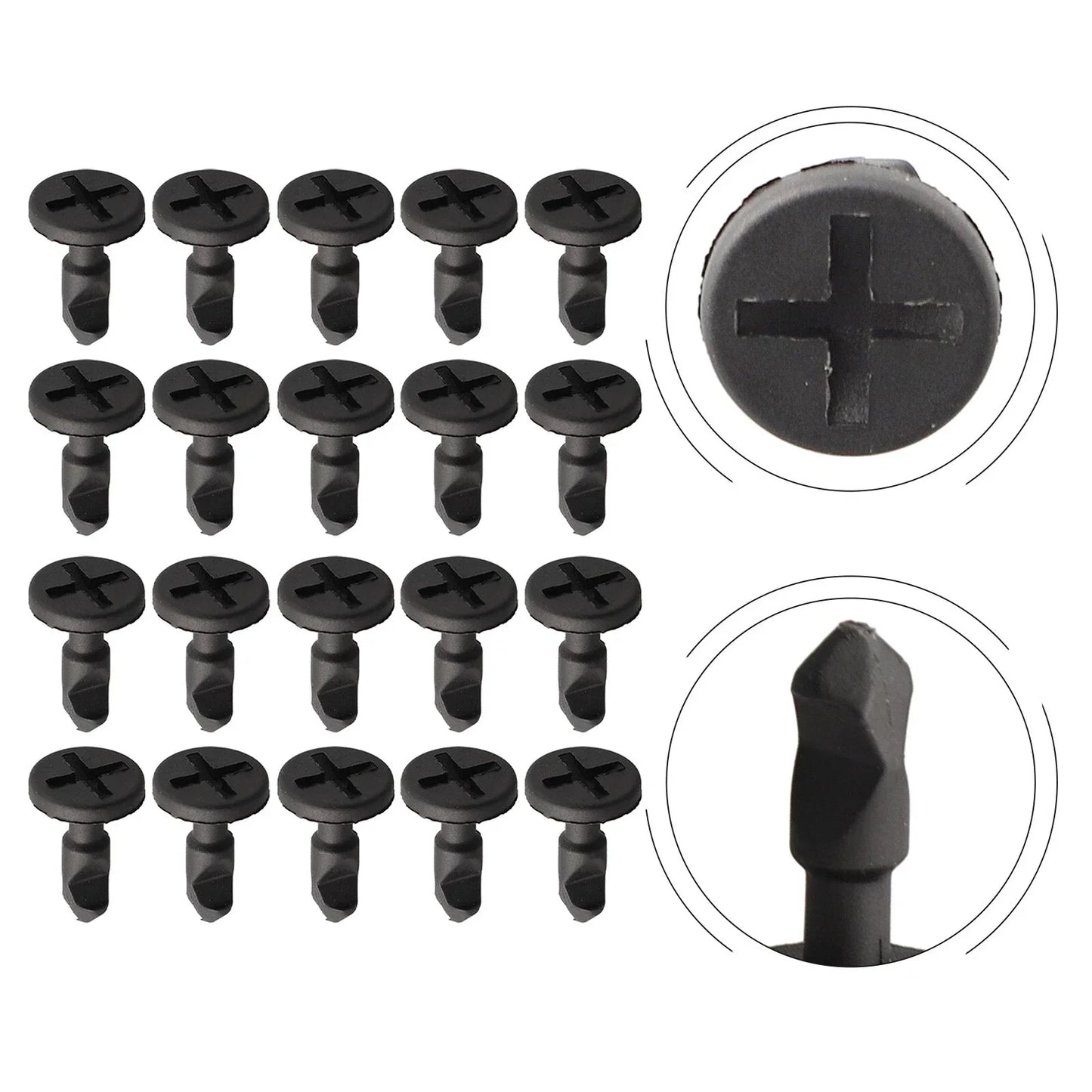 Engine Compartment Panel Clips / Set of 20 for Cayenne Porsche