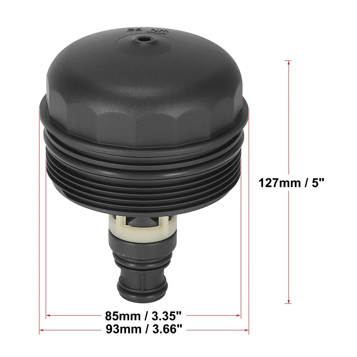Oil Filter Cap Assembly Housing for BMW E46 E60N E61N E81 E82 (1998 - 2013)