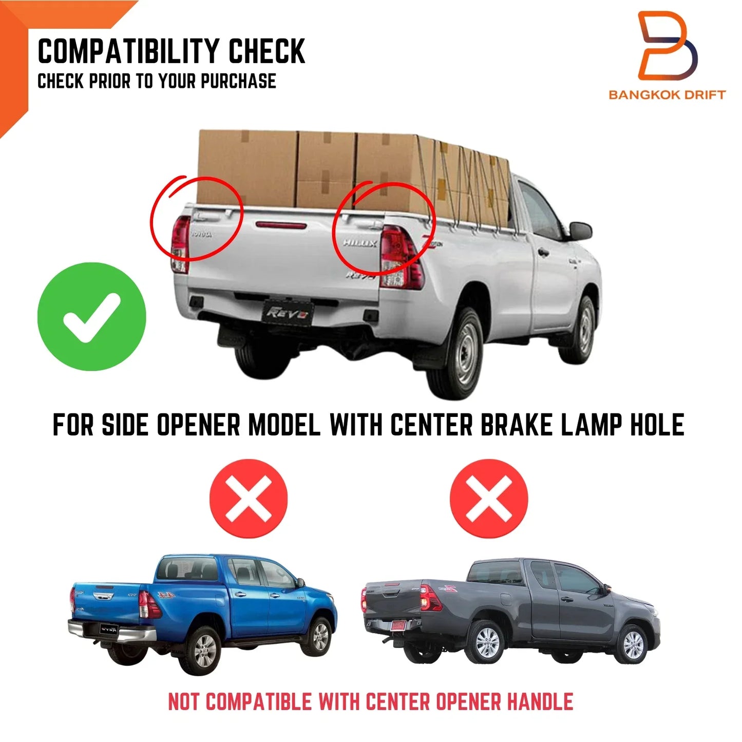 Rear Tailgate Shell for Toyota Hilux Ute Revo (2015-2024)