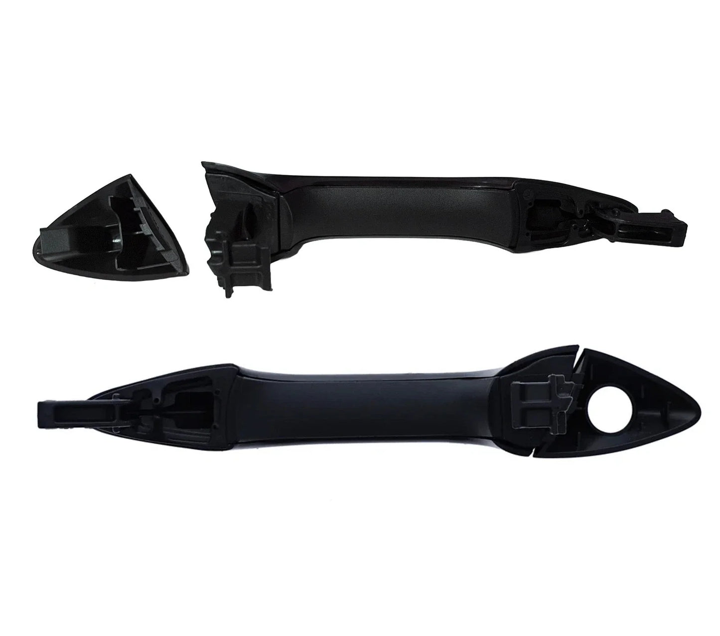 Set of 2 Door Handle Outer Black for Hyundai i30 GD (2012–2017)