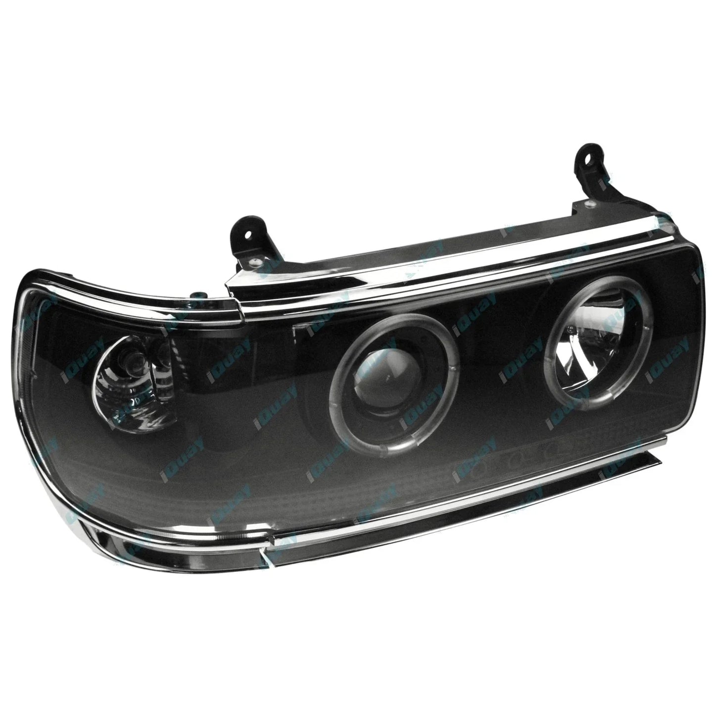 Black Halo Projector Headlights with LED for Landcruiser FJ80R FZJ80 1990~1992