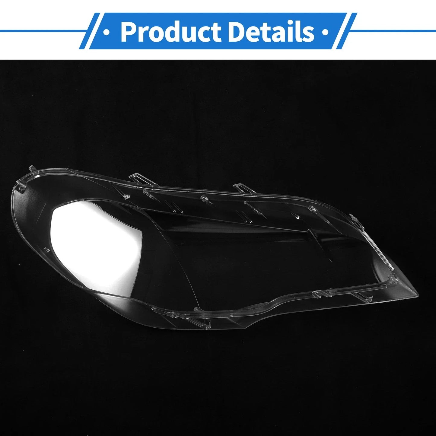 1 Pcs Front Left Headlight Lens Cover for BMW X5/E70 (2008-2013)