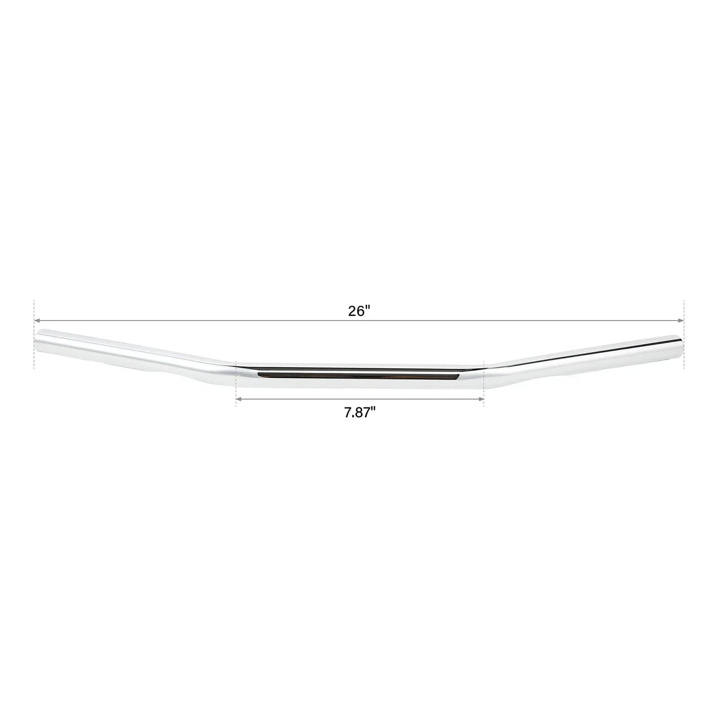 26 Wide 1 Fat Handlebar for Harley Softail Dyna Cafe Racer Chrome