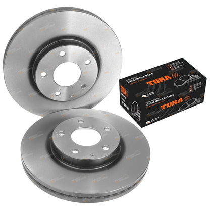 Front Disc Brake Rotors + Pads for Mazda CX-5 KE (2012-2014)