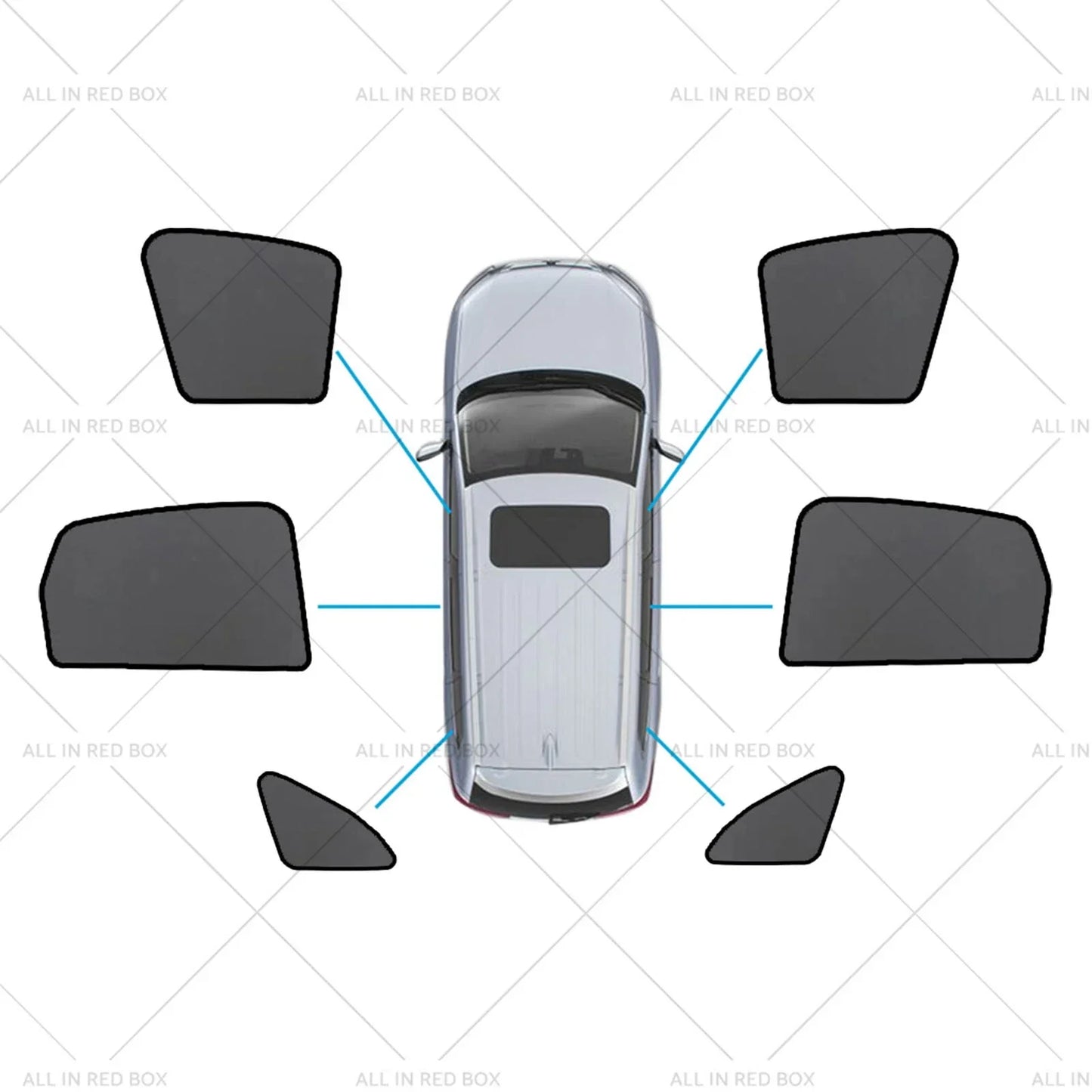 Magnetic Mesh Sun Blind Shades for Audi Q5 2009-2016 ( Front & Rear)