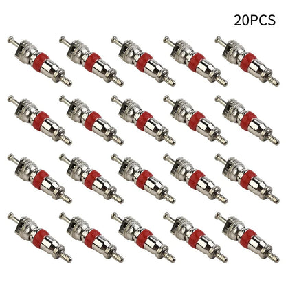 20x Tyre Valve Core Insert W/ Remover Tool for Car Bike Motorcycle Wheel