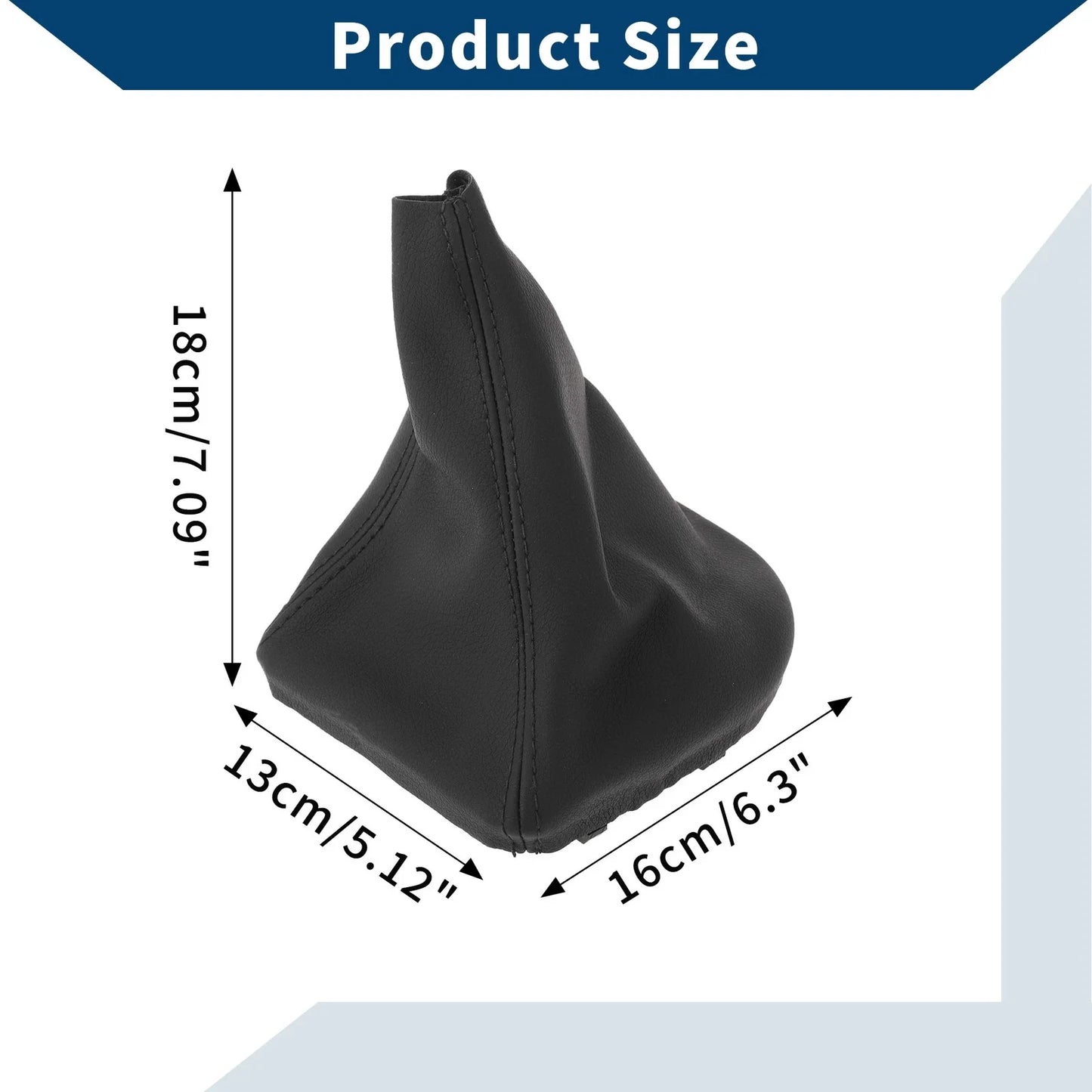 Gear Shift Gaiter Black Leather for BMW E60 E61 (2004-2008)