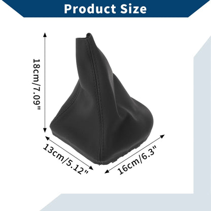 Gear Shift Gaiter Black Leather for BMW E60 E61 (2004-2008)