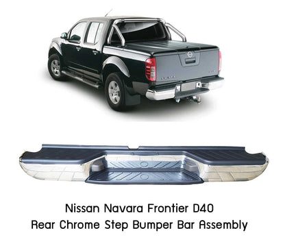 Chrome Rear Step Bumper Bar for Nissan Frontier Navara D40 (2005-2020)