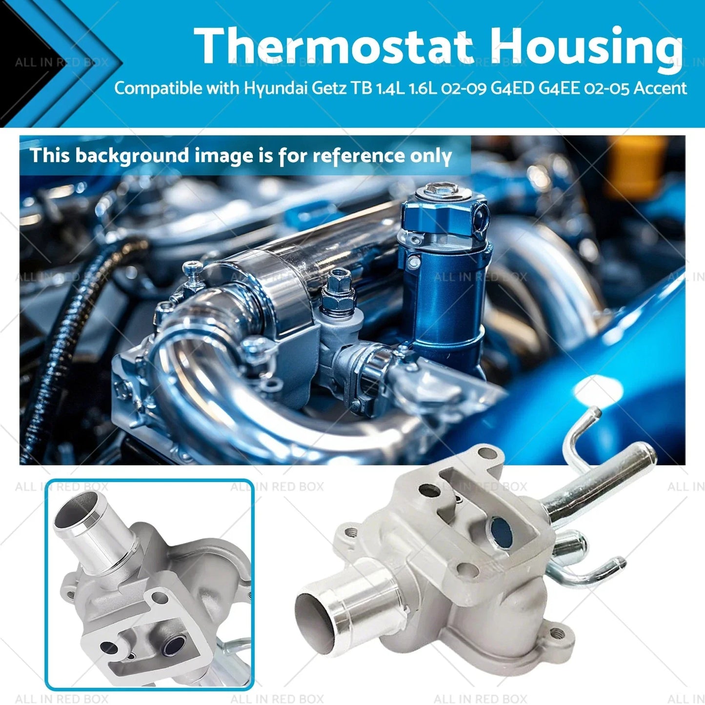 Thermostat Housing for Hyundai Getz TB 1.4L 1.6L, Accent LC (2002-2009)
