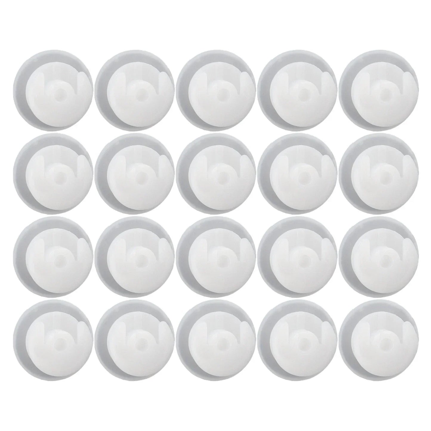 Car Clips / 20Pcs / White Panel Retainer Trim With Washers