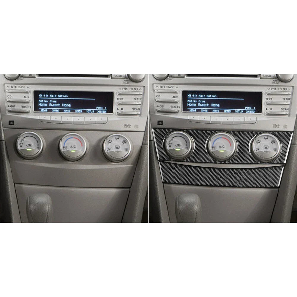 Carbon Fiber Interior Console Cover Trim for Toyota Camry (2007-2011)