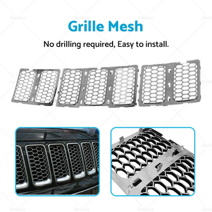 Front Grill Mesh Cover for Jeep Grand Cherokee (2014-2016)