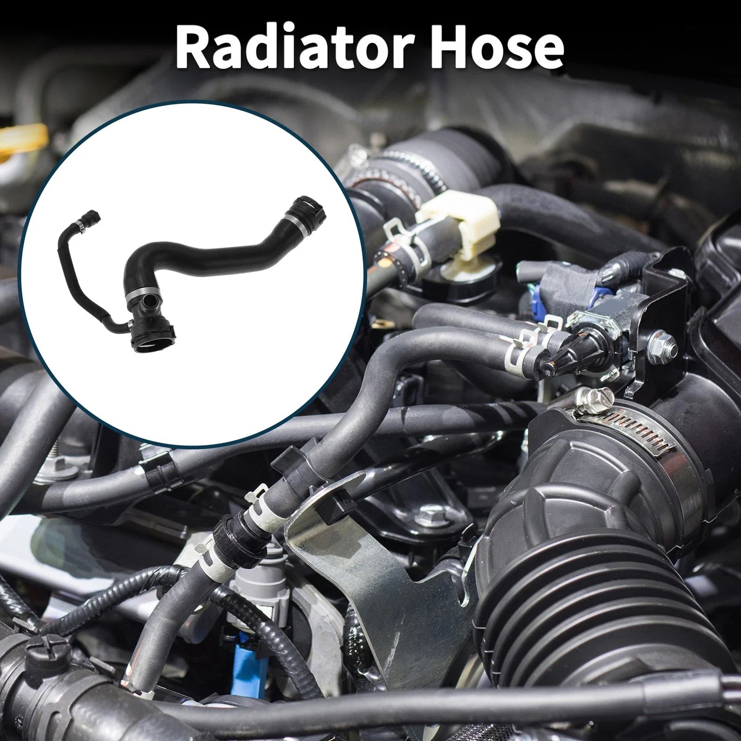 Radiator Hose Rubber Coolant Pipe for BMW 7 Series (2009-2010)