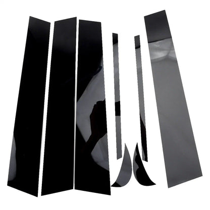 8Pcs Gloss Black Door Trim Pillar Posts for Toyota Camry (2018-2021)