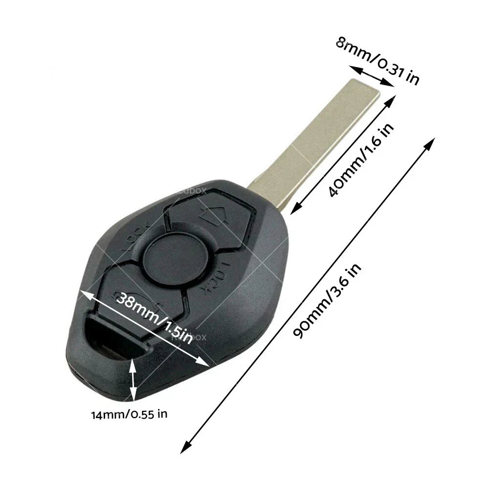 Remote Car Key w/ Chip ID46-7953 for BMW 3 5 Series X3 X5