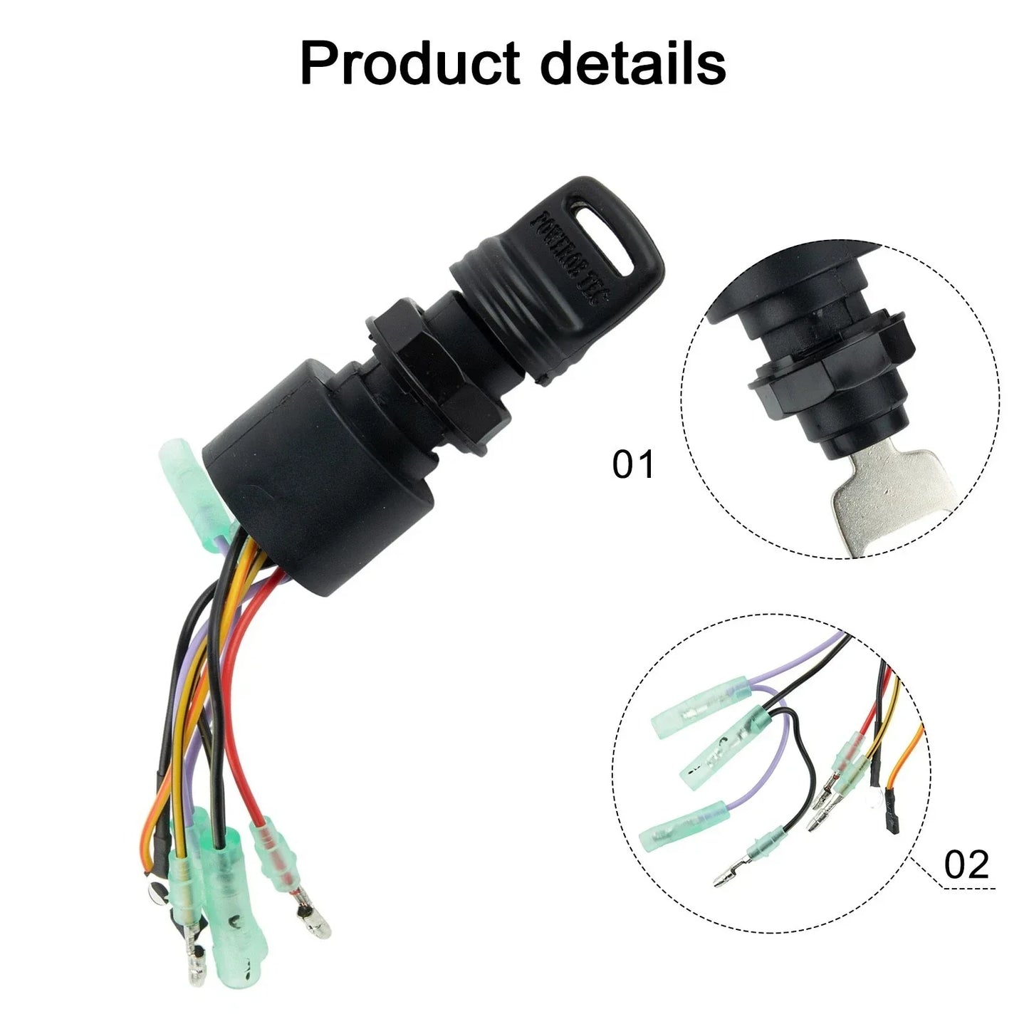 Ignition Key Switch Boat Engine for Mercury Outboard Motors
