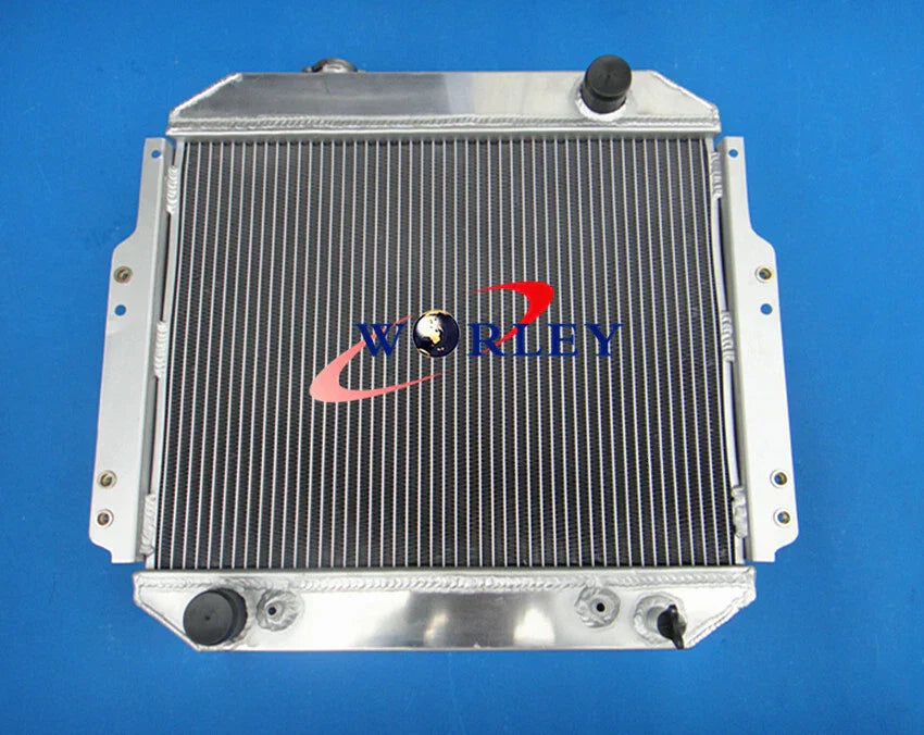 56MM Aluminum Radiator + Fan for Nissan Forklift A10 A25 H20 (1988-1992)