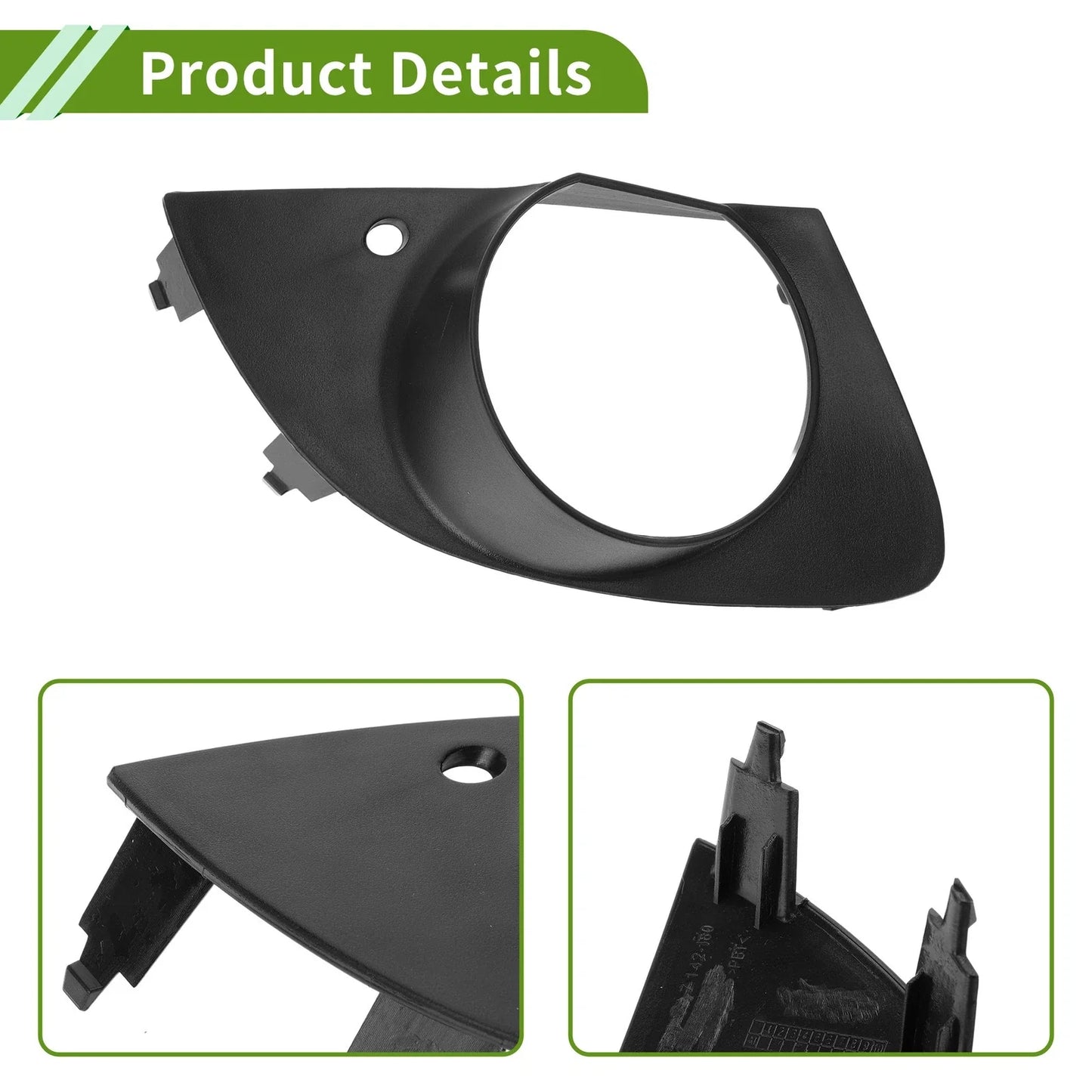 1 Pc Car Front Right Fog Light Grill for BMW E65 E66 Black (2006-2008)