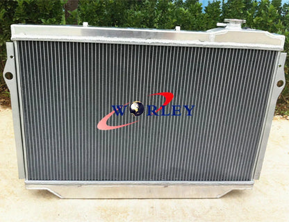 Aluminum Radiator + RED Hose for Toyota Land Cruiser 80 Series (90-98)