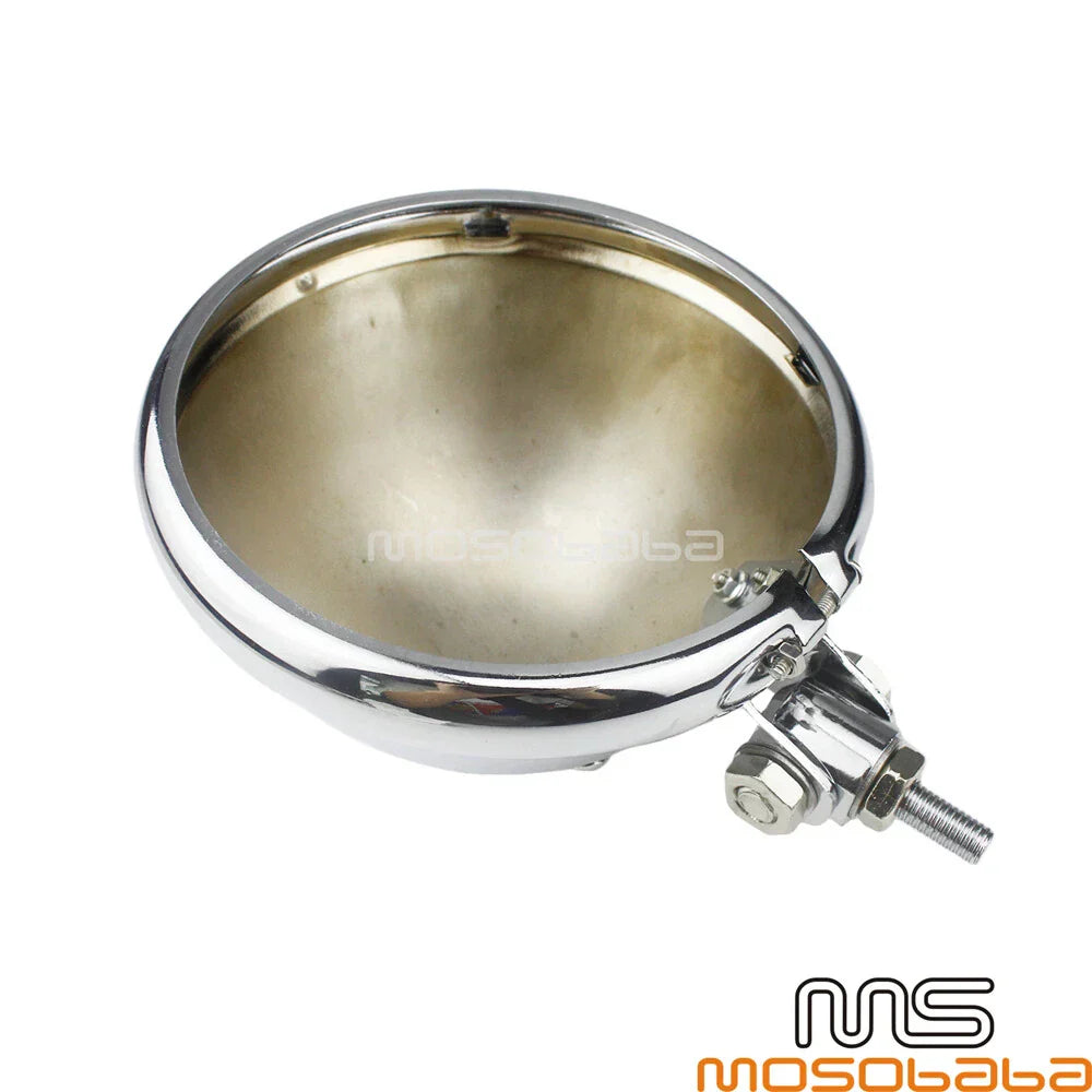 5.75" Chrome LED Headlight Housing for Harley Chopper Bobber